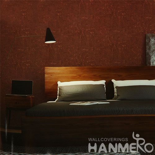 HANMERO Modern Simple Design Red Cork Wallpaper Online Discount Chinese Wallcovering Manufacturer Luxury Home Decor