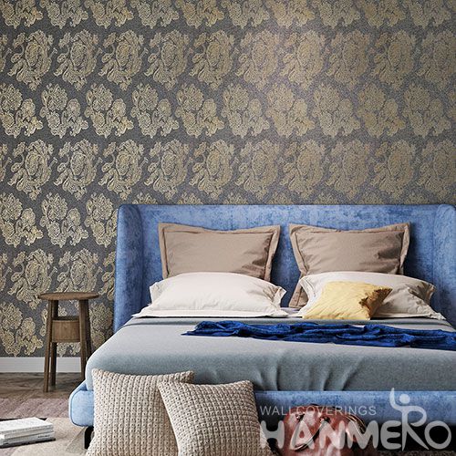 HANMERO Modern New Design Plant Fiber Particle Wallpaper 0.53 * 10 m / Roll for Living Room Decoration from Chinese Supplier
