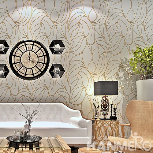 HANMERO Interior Room Decor Gilding Wallcovering 0.53 * 10M Home Furnishing Wallpaper Chinese Manufacture Best Prices