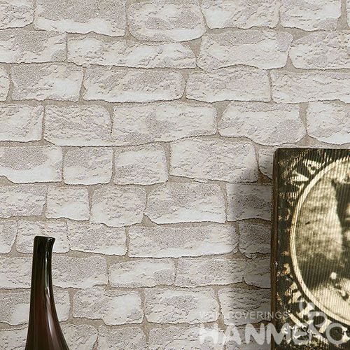 HANMERO 0.53 * 10M / Roll Stone Pattern Professional Sandstone Particle Wallpaper Supplier from China