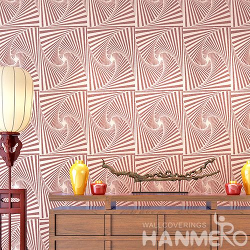 HANMERO Nature Beads China Best Wallpaper Germetric Pattern 0.53 * 10M Study Room Decor Wallcovering Best Selling Cheap Prices