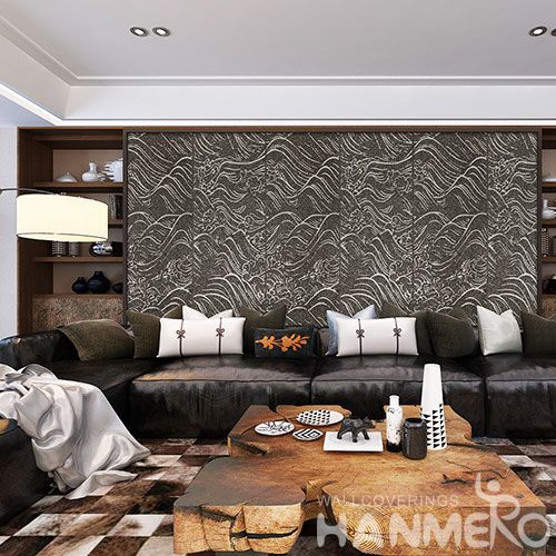 HANMERO High-end Plant Fiber Particle Wallpaper Living room Interior Wall Wallcovering for Wholesale from China