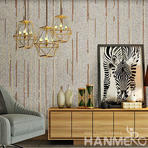 HANMERO High-end Eco-friendly Plant Fiber Wallpaper Natural Material 0.53 * 10M / Roll in Modern Style from China with Unique Technology
