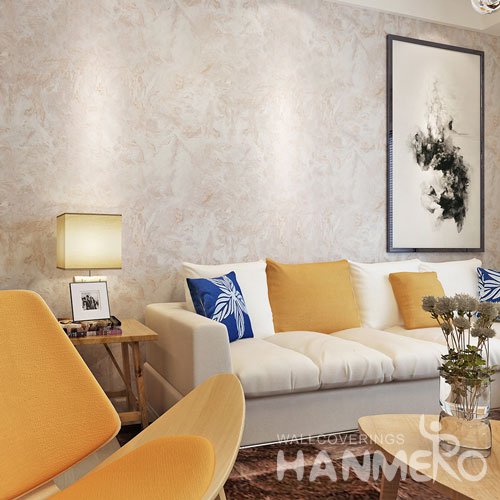 HANMERO Modern Style Embossing PVC Wallpaper White Home Decor
