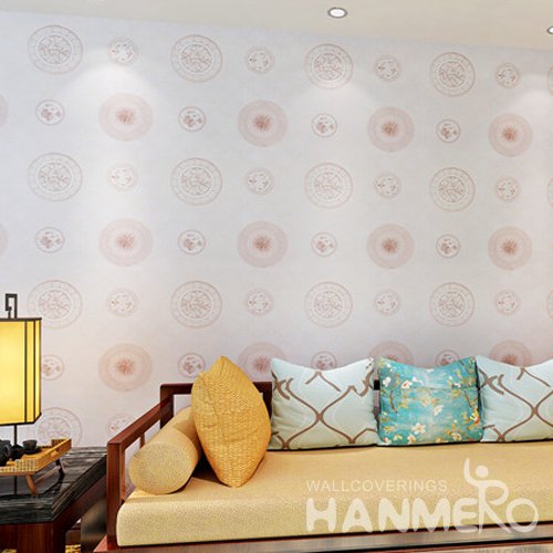 HANMERO Contemporary Chinese Style PVC Embossed Wallpaper For Home