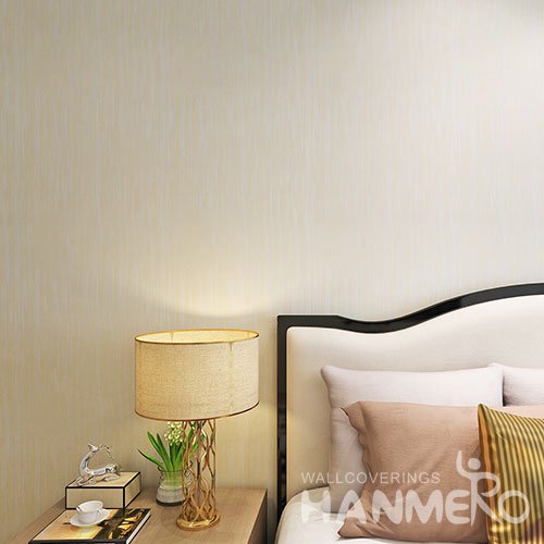 HANMERO Modern Solid Color Simple PVC Embossed Environmental Wallpaper