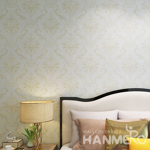 HANMERO Traditional European Big Flowers PVC Washable Wallpaper Embossed
