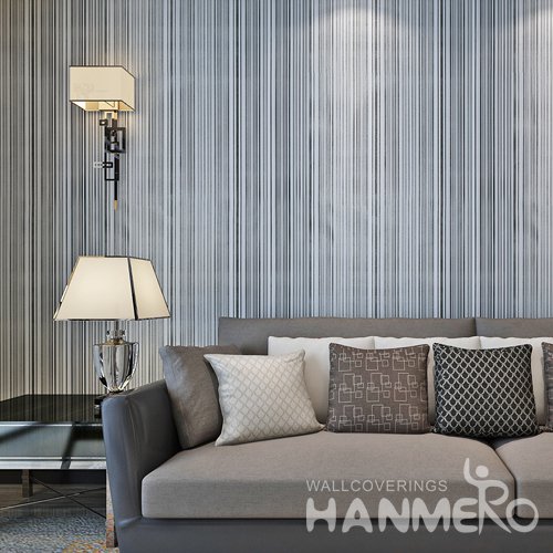 HANMERO Modern Stripe Black And White Peel and Stick Wall paper Removable Stickers
