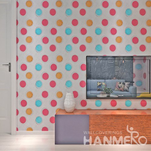 HANMERO Modern Spot White  Peel and Stick Wall paper Removable Stickers