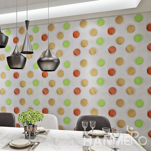 HANMERO Modern Spot Grey  Peel and Stick Wall paper Removable Stickers