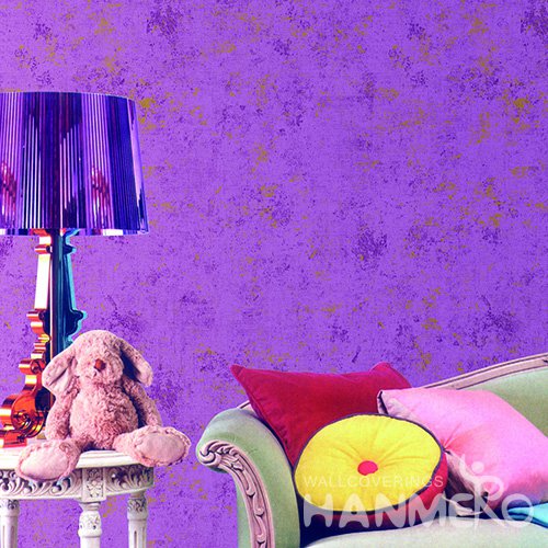 Hanmero Modern Purple Printed Vinyl Wallpaper 0.53*10M/Roll For Room Decoration