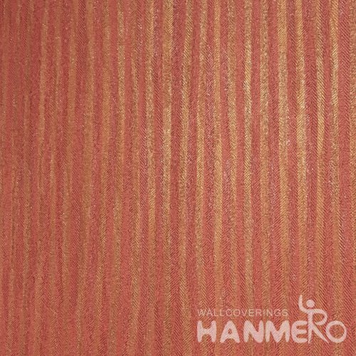 Hanmero Home Decoration Orange Solid Color Modern Vinyl Embossed Wallpaper 0.53*10M/Roll
