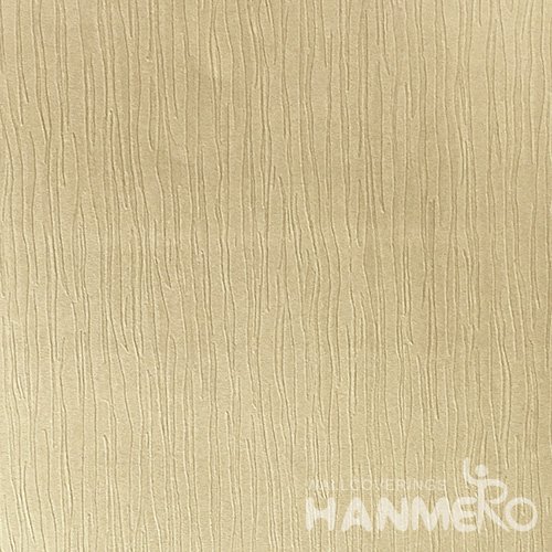 HANMERO Modern Solid Gold Color PVC Interior Wallpaper Decorative Embossed