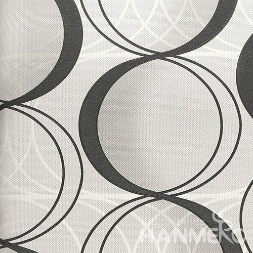 HANMERO 3D PVC Modern Black And White Wallpaper Floral  0.53*10M/Roll For Home Room Decor