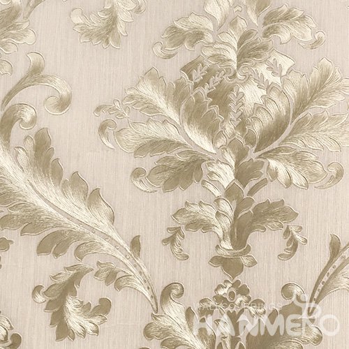 HANMERO Standard Floral PVC Wallpaper European Yellow  0.53*10M/Roll For Room Wall