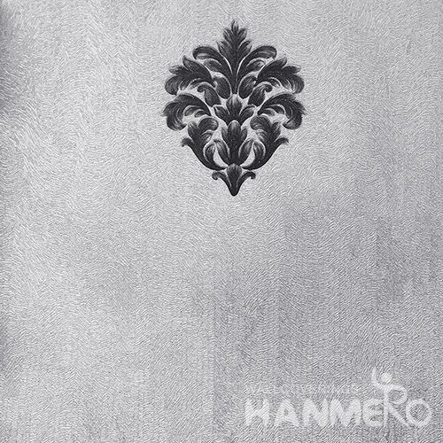 HANMERO Standard Floral PVC Wallpaper European Grey  0.53*10M/Roll For Room Wall