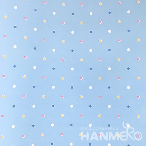 HANMERO Standard Carton PVC Wallpaper Modern Blue  0.53*10M/Roll For Room Wall