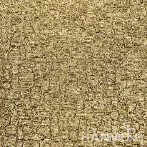 HANMERO Modern  0.53*10M/Roll PVC Wallpaper With Gold Crack Embossed Surface