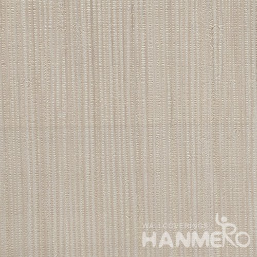 HANMERO Solid Color Modern Embossed Surface PVC Wallpaper With Beige Solid