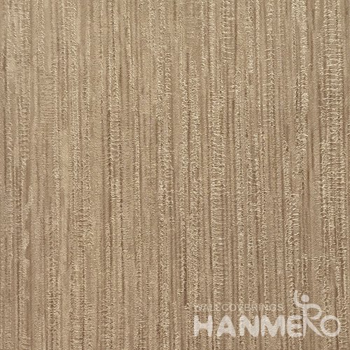 HANMERO Hot Selling 1.06*15.6M/Roll Modern PVC Embossed Brown Solid Home Decorative Wallpaper