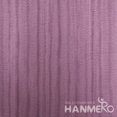 HANMERO Purple Durable Vinyl Embossed Modern Solid Wall Paper Decoration Interior