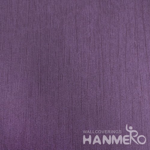 HANMERO Deep Purple Durable Vinyl Embossed Modern Solid Wall Paper Decoration Interior