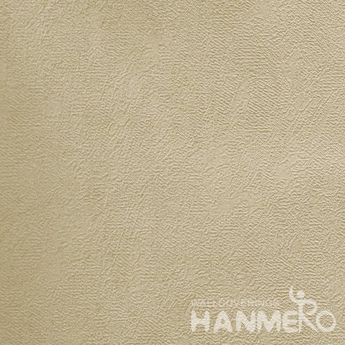 HANMERO Brand New Italian Design Modern PVC Embossed Brown Solid Home Wallpaper