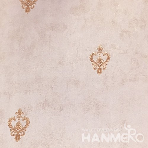 HANMERO 0.53*10M/Roll European PVC Embossed Wallpaper With Pink Floral For Wall