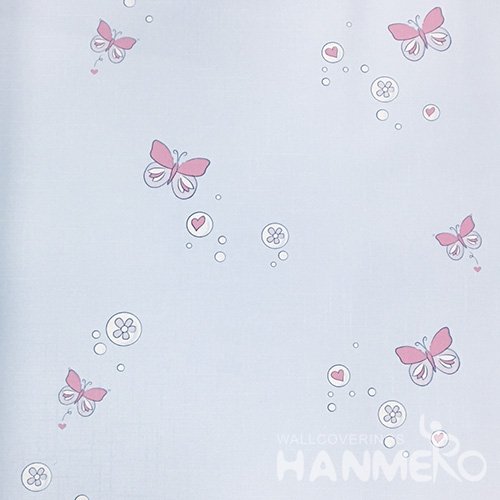 HANMERO Italian Design Kids 1.06*15.6M/Roll Korean Carton PVC Blue Wallpaper