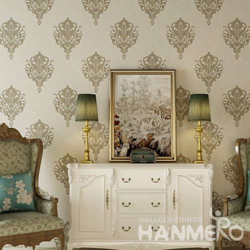 HANMERO Decorative European Floral Eco-Friendly Vinyl 1.06m Wallpaper