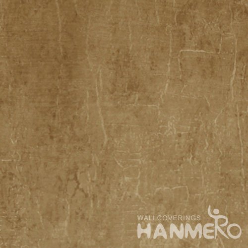 HANMERO Solid Brown Color Modern Vinyl 1.06m Interior Wallpaper For Wall