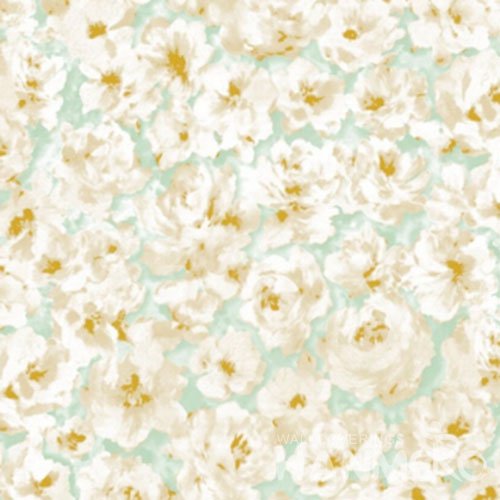 HANMERO Pastoral Flowers PVC Wallpaper With Embossed In 1.06m Size From China