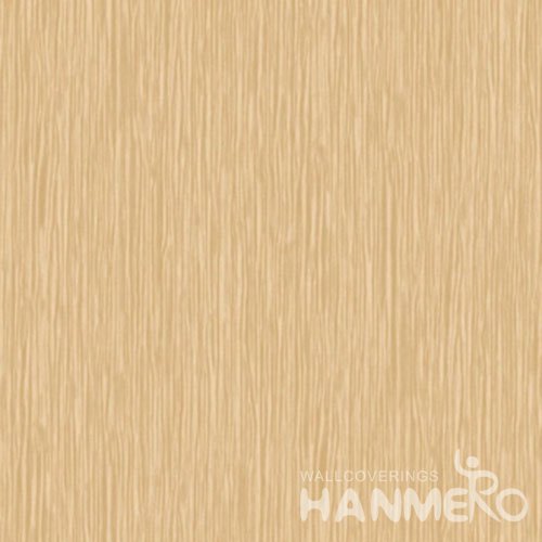 HANMERO Solid Light Brown Modern Simple 1.06m Wide PVC Wallpaper With SGS